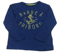 Tmavomodré triko s kotvou Vertbaudet