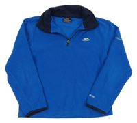 Modrá fleecová funkčná mikina s logom TRESPASS