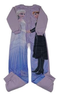 Levandulovo-modro-fialový fleecový overal s Frozen Disney