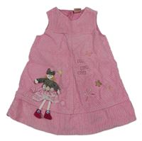 Ružové menšestrové šaty s panenkou