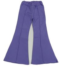 Fialové flare nohavice LioNN