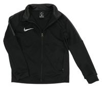 Černo-tmavošedá funkční sportovní mikina s logem Nike