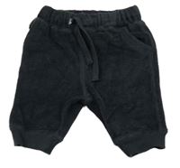 Černé žebrované sametové tepláky Topomini