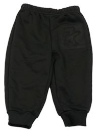 Čierne tepláky s medvedíkom SHEIN