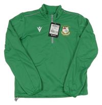 Nové - zelená thermo fotbalová mikina se znakem macron