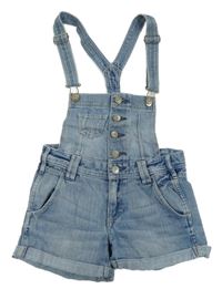Světlemodré šisované riflové laclové kraťasy H&M