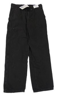 Nové - černošedé relaxed PULL ON rifle H&M