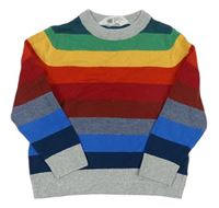 Farebný pruhovaný sveter zn. H&M
