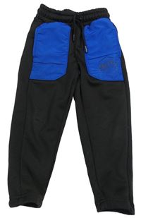 Čierno-modré tepláky s šusťákem Primark