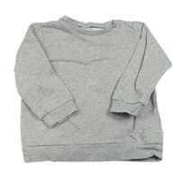 Sivá melírovaná mikina H&M