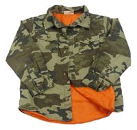 Army plátěná lehká zateplená košilová bunda