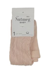 Nové - Růžové vzorované punčocháče Nutmeg
