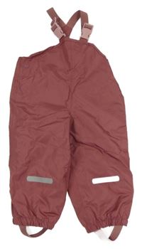 Starorůžové šusťákové podšité laclové kalhoty Impidimpi