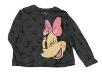 Antracitové tričko s Minnie Primark