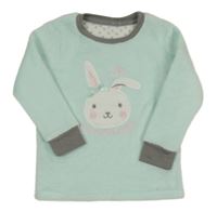 Mátová chlpatá pyžamová mikina s králikom Kiki&Koko