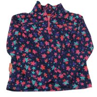 Tmavomodrá fleecová funkčná mikina s hviezdami Mountain Warehouse