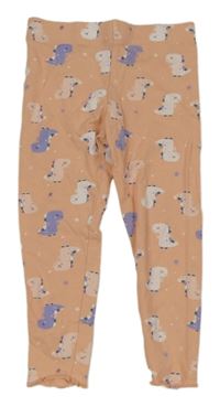 Marhuľové legíny s dinosaurami Impidimpi