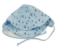 Světlemodrá kšiltovka s kotvami