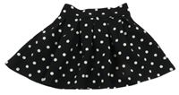 Čierna rebrovaná bodkovaná á sukňa St. Bernard