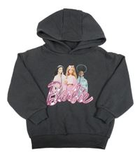 Antracitová mikina s Barbie a kapucňou Primark