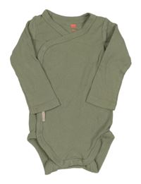 Khaki rebrované zavinovací body Hema