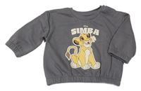Tmavosivá mikina so Simbou Primark