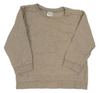 Svetlohnedá melírovaná mikina H&M
