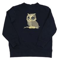 Tmavomodrá mikina so sovou BPC