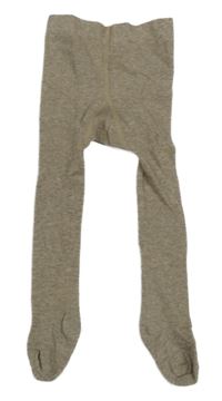 Hnědé melírované punčocháče H&M