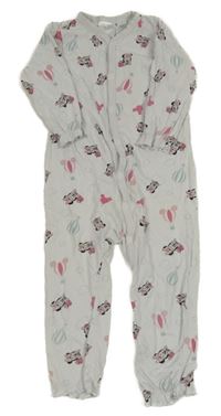 Světlešedý bavlněný pyžamový overal s Minnie H&M