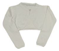 Biele úpletové prepínaci bolerko Y.F.K.