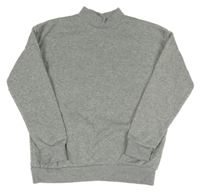 Sivá melírovaná mikina