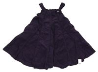 Nové - fialové manšestrové šaty St. Bernard