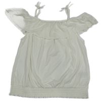 Bílý lehký top s volánkem H&M