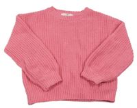 Ružový pletený sveter H&M