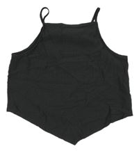 Tmavosivý vzorovaný crop top H&M