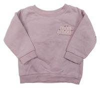 Růžová mikina s nápisem Primark