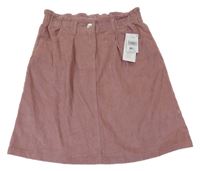 Nové - staroružová menšestrová sukňa Matalan