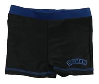 Čierne nohavičkové plavky s nápisem Batman DC