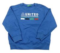 Modrá mikina s logom Benetton