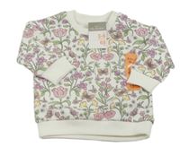 Nové - Biela kvetovaná mikina zn. Primark