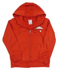 Červená prepínaci thermo mikina s logom a kapucňou Nike
