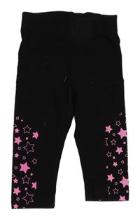 Čierno-ružové legíny s hviezdami Lc Waikiki