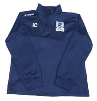 Tmavomodrá športová mikina s nápismi Stanno