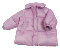 Lila šusťáková zimní bunda Zara