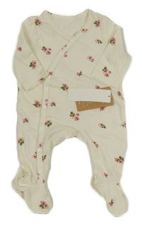 Nové - Sametový květovaný overal 