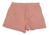 Ružové bavlnené kraťasy