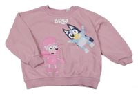 Ružová oversize mikina s Bluey H&M