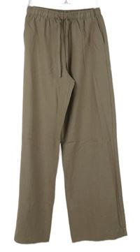 Dámské béžové volné kalhoty Stradivarius 