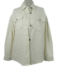 Dámská smetanová riflová košilová bunda Papaya 